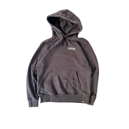 DICKIES BLACK HOODED SKATE URBAN Y2K VINTAGE RETRO SWEATSHIRT - yessai.vintage