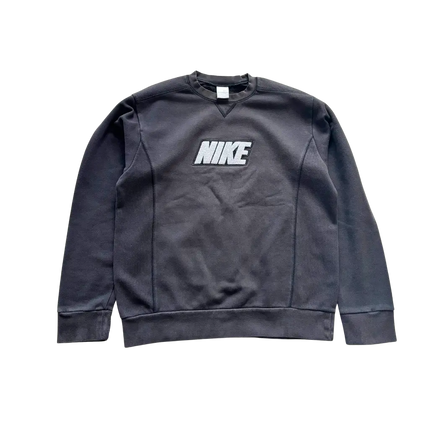 NIKE VINTAGE RETRO CREWNECK BLACK/GREY 90'S yessai.vintage