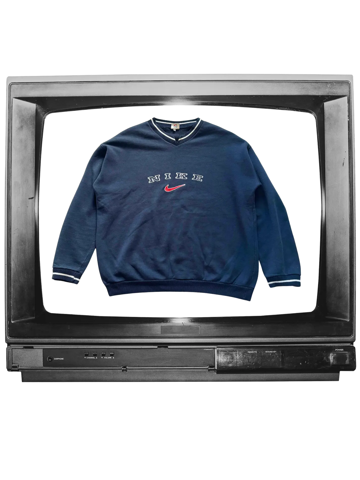 NIKE RETRO VINTAGE GOLF V-NECK SWEATSHIRT OVERSIZED 90's - yessai.vintage
