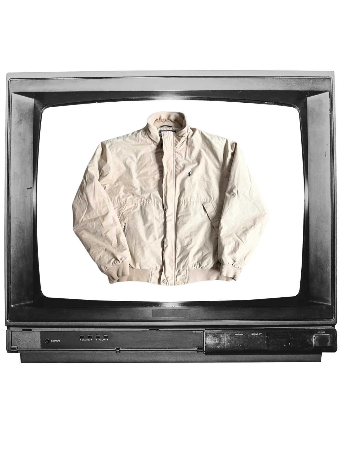 RALPH LAUREN BEIGE HARRINGTON JACKET WINTER RETRO VINTAGE Y2K - yessai.vintage
