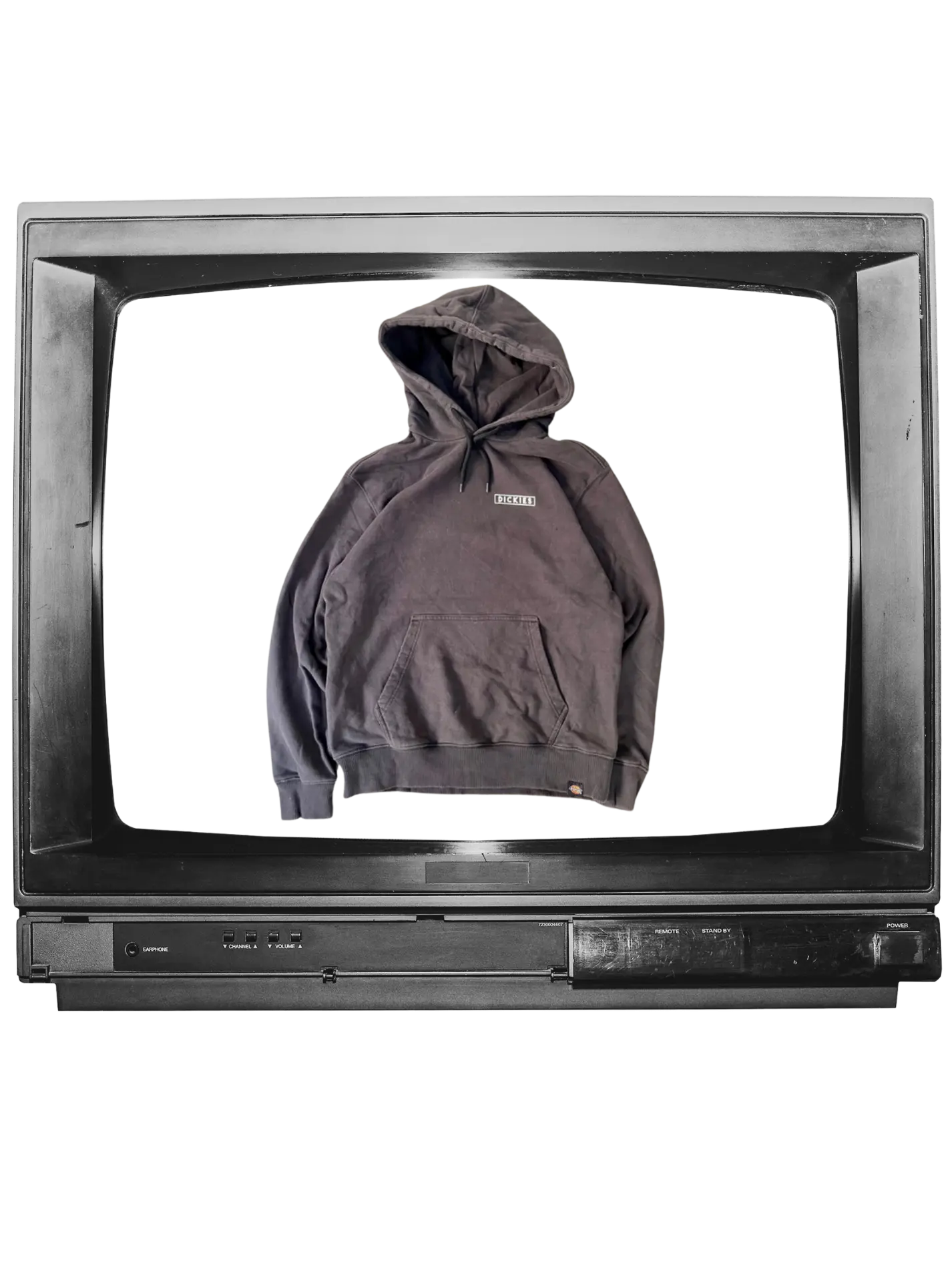 DICKIES BLACK HOODED SKATE URBAN Y2K VINTAGE RETRO SWEATSHIRT - yessai.vintage