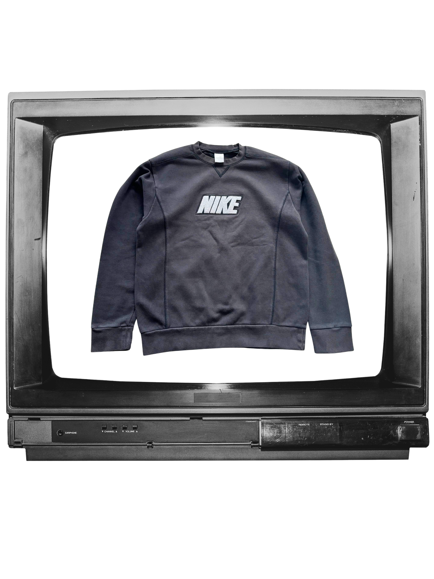 NIKE VINTAGE RETRO CREWNECK BLACK/GREY  90'S